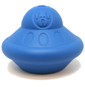 Flying Saucer Dog Toy - Durable UFO Chew Toy & Treat Dispenser