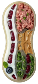 Peanut Nylon Dog Chew Toy | Ultra-Durable for Aggressive Chewers