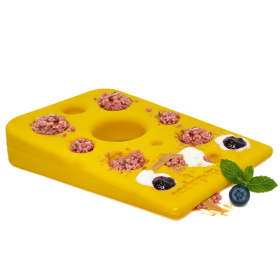 Swiss Cheese Wedge Nylon Dog Chew Toy for Aggressive Chewers