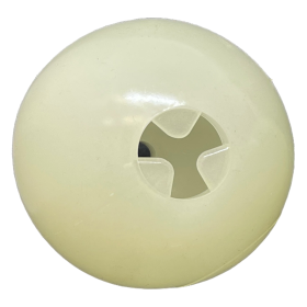 4" Glow-in-the-Dark Dog Ball - Treat Dispenser & Water Toy