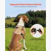 Dog Harness for Large Dogs, No Pull Tactical Dog Harness Adjustable Pet Vest, with Handle, Metal Rings, Buckles, Reflective Stitching Nylon Oxford Fab