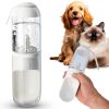 Portable Dog Water Bottle Dispenser - 12 oz Capacity, One-Hand Operation, with Silicone Wrist Strap