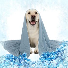 40x60in Large Cooling Blanket for Dogs - Machine Washable Soft Blanket with Q-MAX>0.4, Fits Medium Large Dogs, Summer Cooling Mat for Dog Kennel Car S