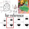 4 Pcs Red Hearts Dog Knitted Pet Socks Cartoon Cute Socks Dog Foot Covers Poodle Teddy Socks