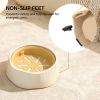 White dual-purpose slow food bowl, fast/slow food can be freely switched to adapt to different pet eating habits