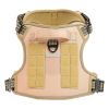 Dog Harness for Large Dogs, No Pull Tactical Dog Harness Adjustable Pet Vest, with Handle, Metal Rings, Buckles, Reflective Stitching Nylon Oxford Fab