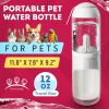 Portable Dog Water Bottle Dispenser - 12 oz Capacity, One-Hand Operation, with Silicone Wrist Strap