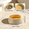 White dual-purpose slow food bowl, fast/slow food can be freely switched to adapt to different pet eating habits
