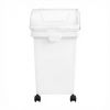 3-Pack 25L Large Rice Storage Container, Airtight Dog Food Dispenser Bin with Wheels & 3 Scoops, Kitchen Grain Cereal Flour Organizer