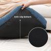 Small Dog Bed with Anti-slip Bottom, with Removable Washable Cover, Plush Pet Bed for Dogs , Cute puppy Pillow Bed