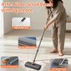 Scrub Brush with Long Handle, Floor Scrub Brush Squeegee Broom for Cleaning