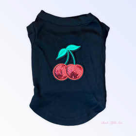 My Fabulous Cherry Tank (Color: black, size: X Small)