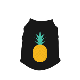 Pineapple Tank Top (Color: black, size: X Small)