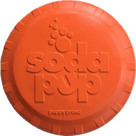 SP Bottle Top Flyer Durable Rubber Retrieving Frisbee (Color: Orange)