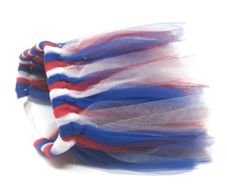 Dog Tutu Skirt (Color: Red, White And Blue, size: XL)