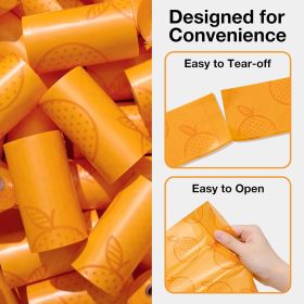 Citrus Scented Dog Poop Bags, Leak Proof, Extra Thick and Large Pet Waste Bags for Dogs Walking, Cat Litter and Babies' Diaper, 300 Count Bags (20 Ref (Color: Citrus  1 Count (Pack of 300))