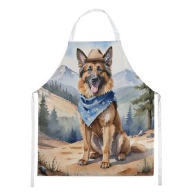 Cowboy Welcome Apron Cooking Kitchen Server Baking Crafts Gardening for Adult Women Men, Unisex, Large, Multicolor (Breed: Belgian Tervuren)