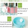 Crate Dog Bowl; Removable Stainless Steel Hanging crate Bowl Food & Water Feeder Coop Cup for Puppy
