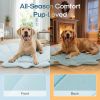 Dog Cooling Mat, Washable Pet Cooling Mat, Medium 35" x 33" Thick & Durable Large Cooling Mat for Dogs, Portable Foldable Premium Cooling Pad for Indo