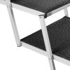 Dog Stair for Cars, Wide 4-step Dog Car Steps, Folding Dog Car Ramp with Nonslip Surface, Portable Pet Steps Lightweight Aluminum for Car, SUV and Tru