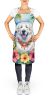 Luau Apron Cooking Kitchen Server Baking Crafts Gardening for Adult Women Men, Unisex, Large, Multicolor