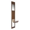 Dog Door for Sliding Glass Door, Adjustable Height, Aluminum Alloy Frame with Rotating Hinges, Lock Design