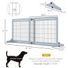 Freestanding Pet Gate Extra Wide Adjustable Dog Fence
