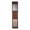 Dog Door for Sliding Glass Door, Adjustable Height, Aluminum Alloy Frame with Rotating Hinges, Lock Design
