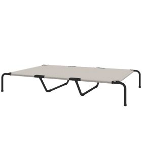 Elevated Dog Bed for Large Breeds 60"L (Color: Beige)