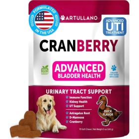 Dog UTI Treatment Cranberry Supplement Bladder Control Urinary Tract Infection Incontinence Pill Bladder Stones UTI Medicin (Option: Artullano)