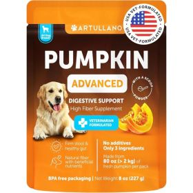 Pumpkin Powder For Dogs Digestive Support 8 OZ Fiber Supplement For Constipation For Gut Balance Healthy Skin Digestion Gla (Option: Artullano)