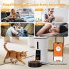 Intelligent feeder, equipped with WiFi application control function, a 4-liter capacity intelligent pet food dispenser specifically for cats and dog