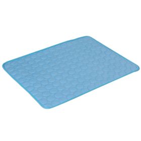 Dog Cooling Mat Summer Pets Cold Bed Extra Large For Small Big Dogs Pet Accessories Cat Durable Blanket Sofa Cat Ice Pad Blanket Pet Products (Option: Blue Edging-XS40*30cm)