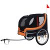 Large Folding Bike Trailer for Dogs – 66LB Capacity All-Terrain Pet Carrier, Durable Steel Frame for Cycling, Jogging, Camping & Outdoor Adventures
